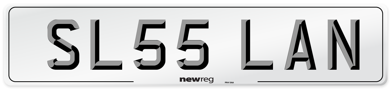 SL55 LAN Number Plate from New Reg